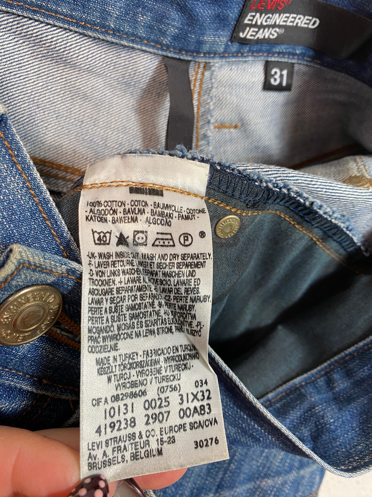 Levi's Engineered Jeans herenjeans blauw maat 31