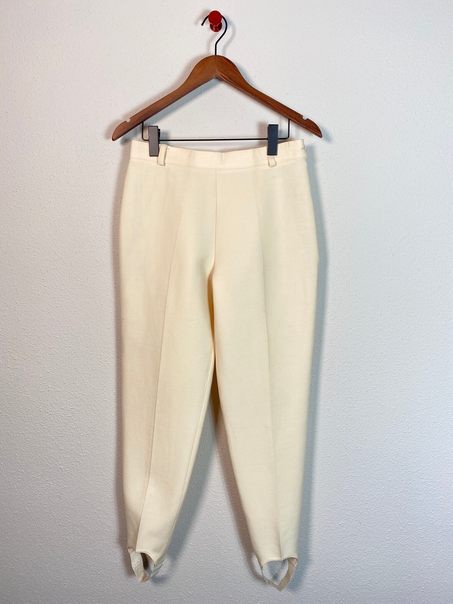 Escada vintage stijgbeugelbroek in crème