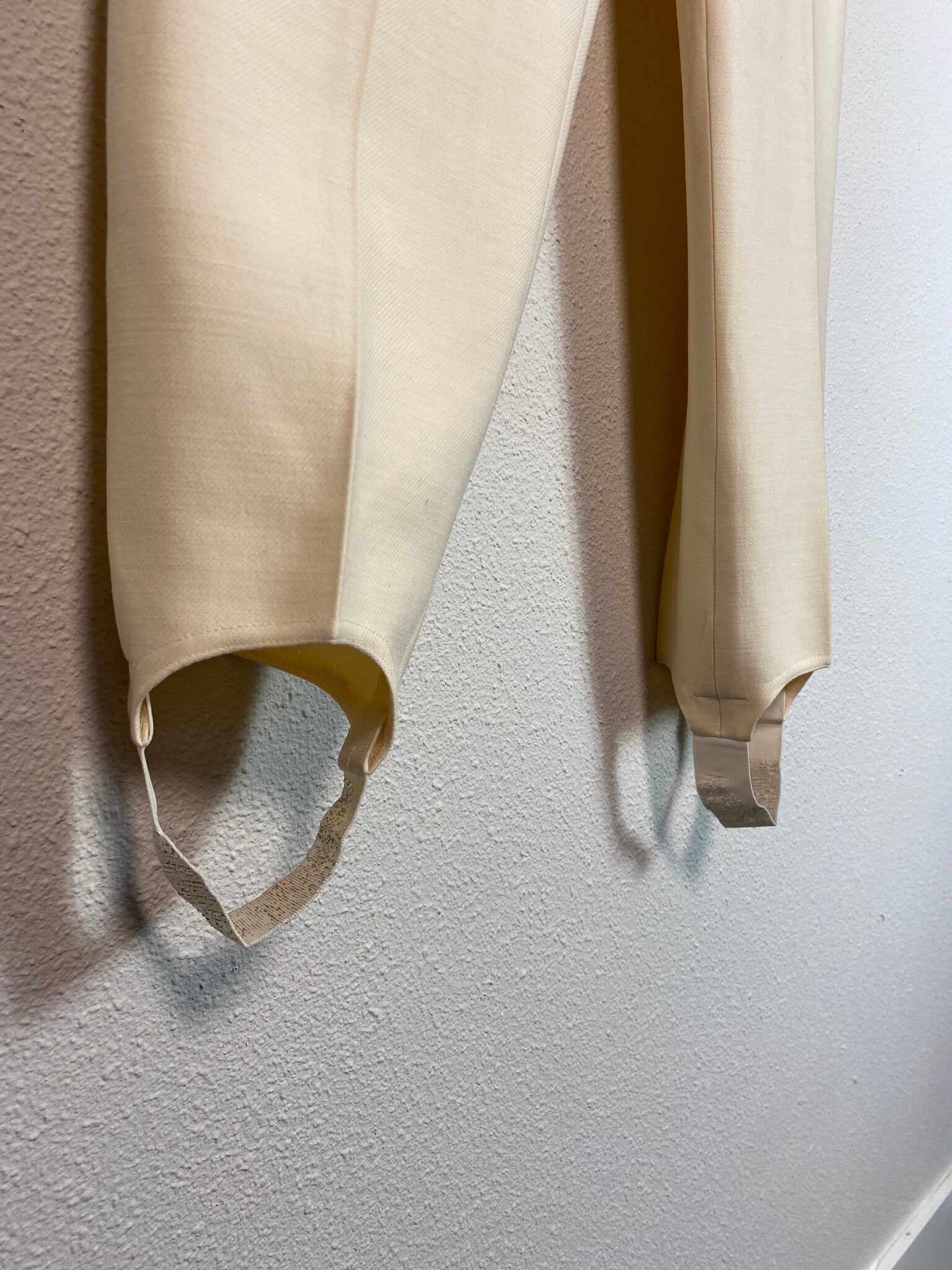 Escada vintage stijgbeugelbroek in crème
