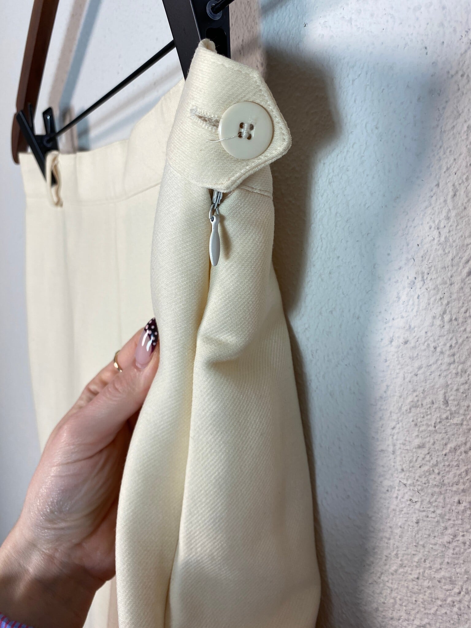 Escada vintage stijgbeugelbroek in crème