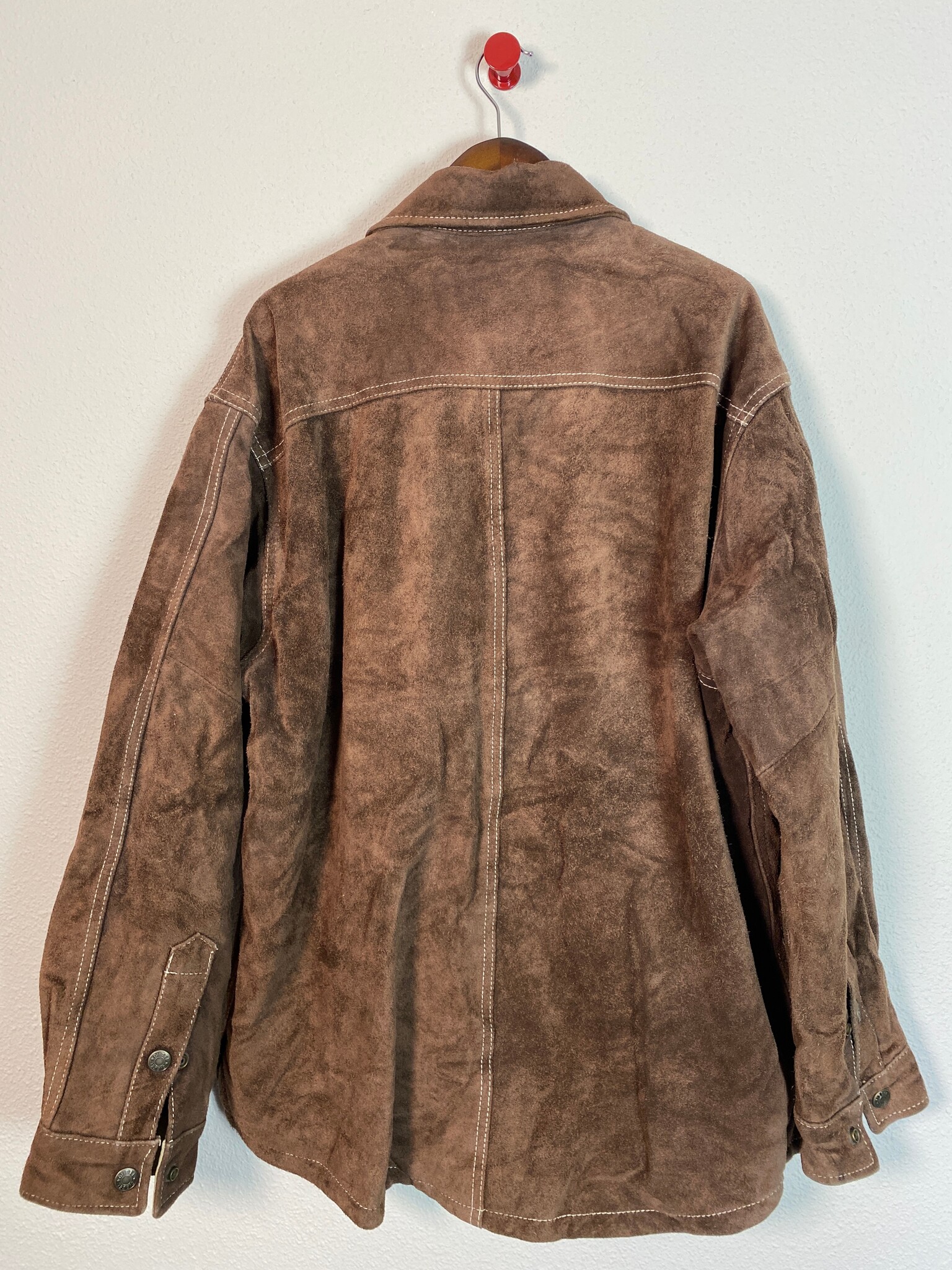 Diesel heren suède overshirt-jas bruin