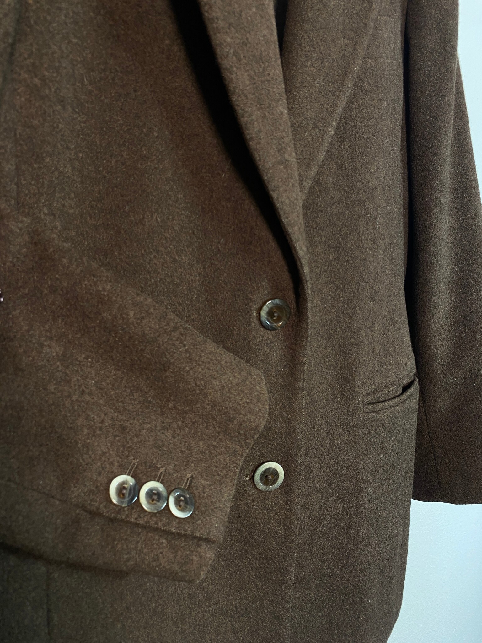 Max Mara blazerjas van cashmere in bruin