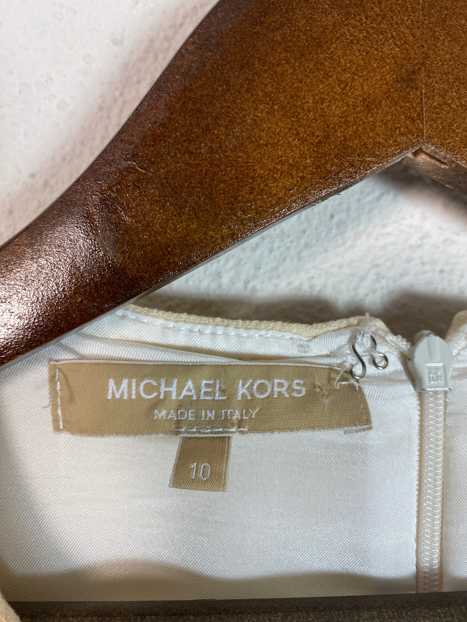 Michael Kors jurk crème korte mouwen maatlabel 10