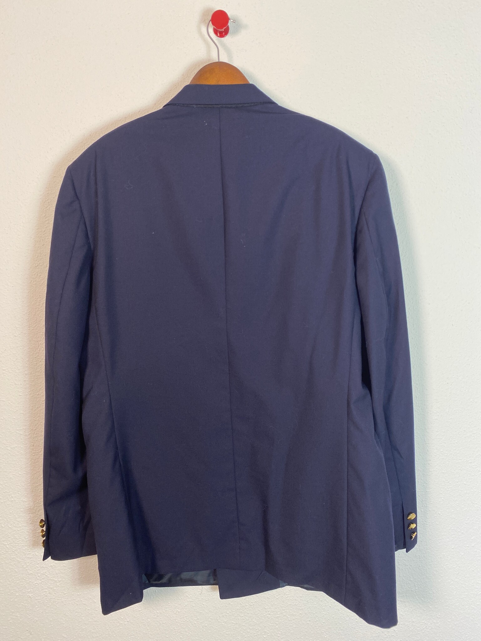 Burberry double-breasted blazer met gouden knopen