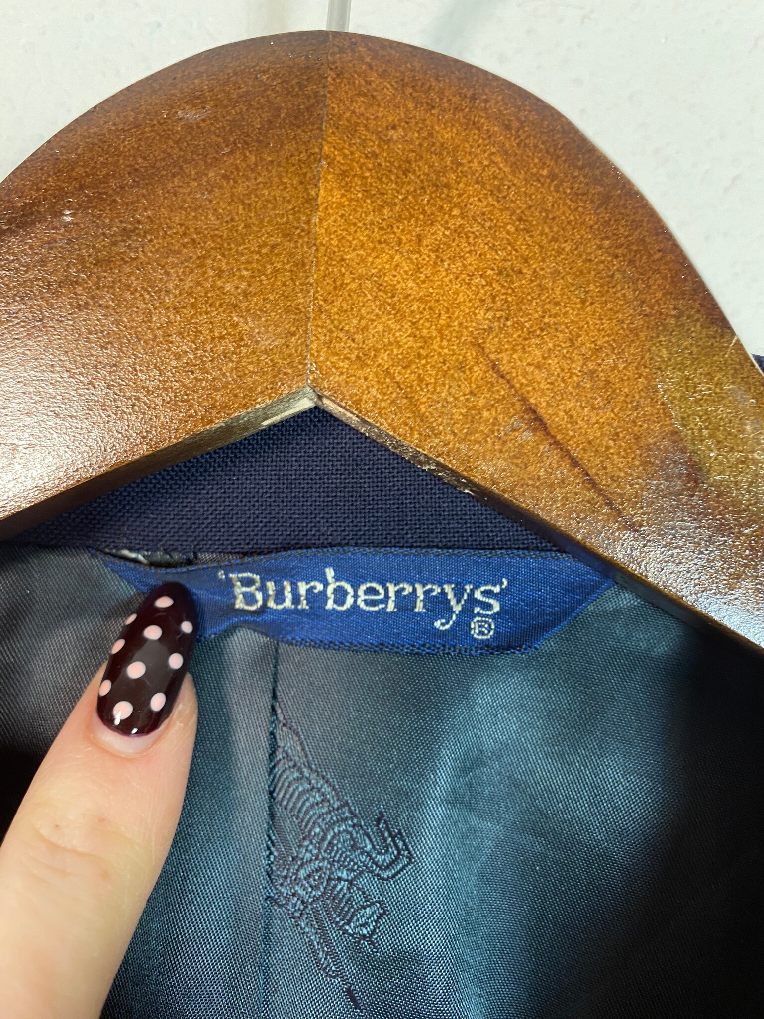 Burberry double-breasted blazer met gouden knopen