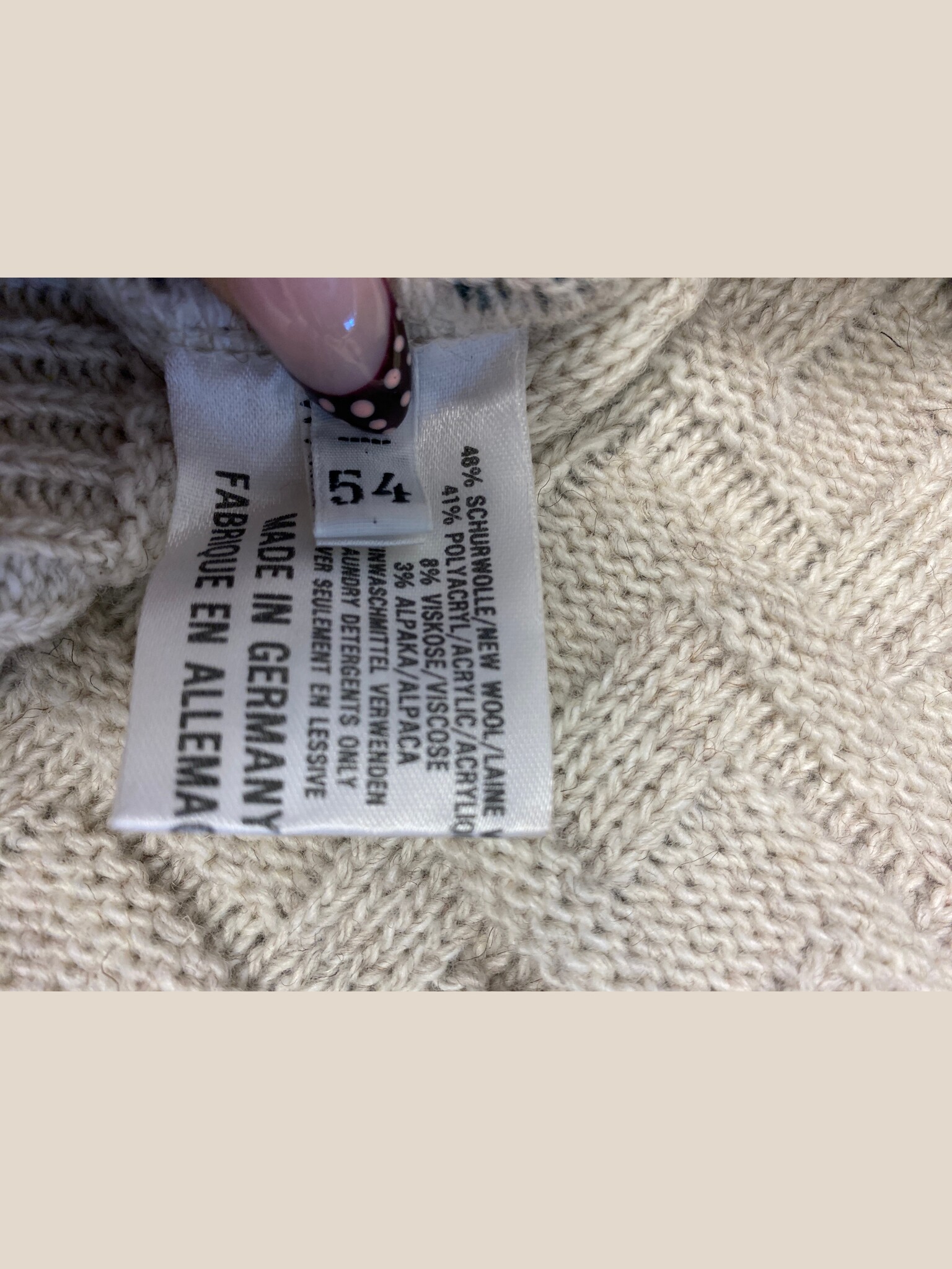 Carlo Colucci vintage herentrui met ruitmotief