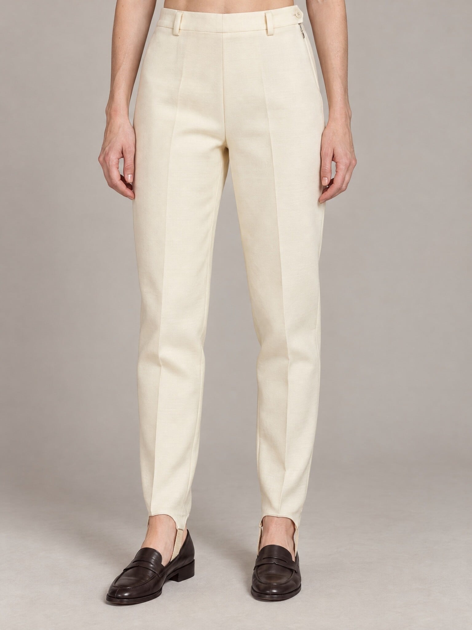 Escada vintage stijgbeugelbroek in crème