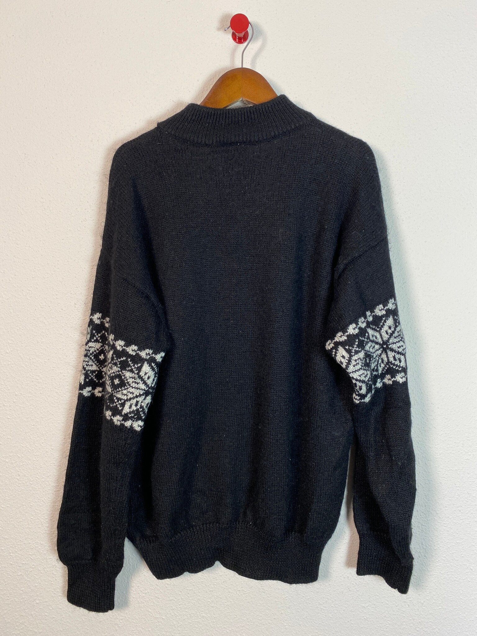 Crane Sports Noorse halfzip trui zwart maat L
