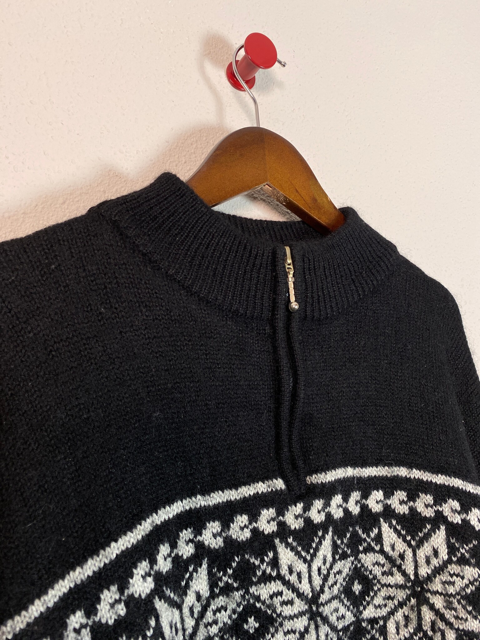 Crane Sports Noorse halfzip trui zwart maat L