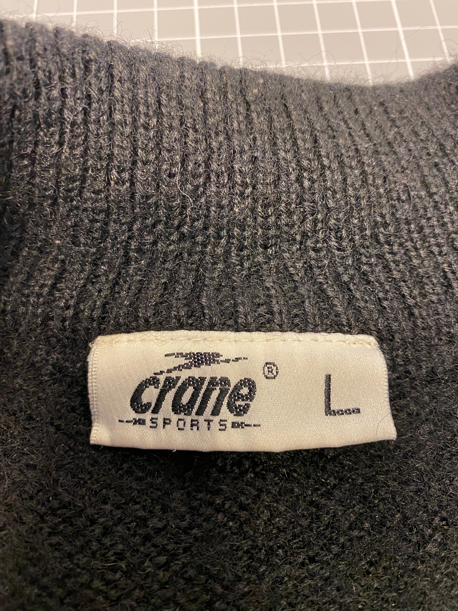 Crane Sports Noorse halfzip trui zwart maat L