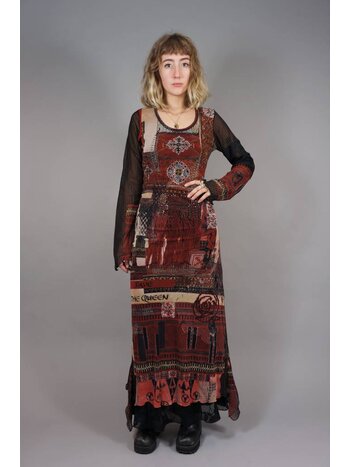 Save The Queen Bohemian Sheer Maxi Dress
