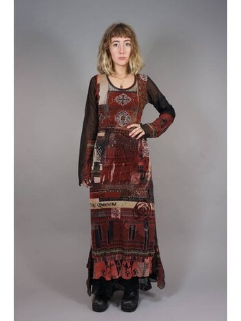 Save The Queen Transparentes Boho-Maxikleid