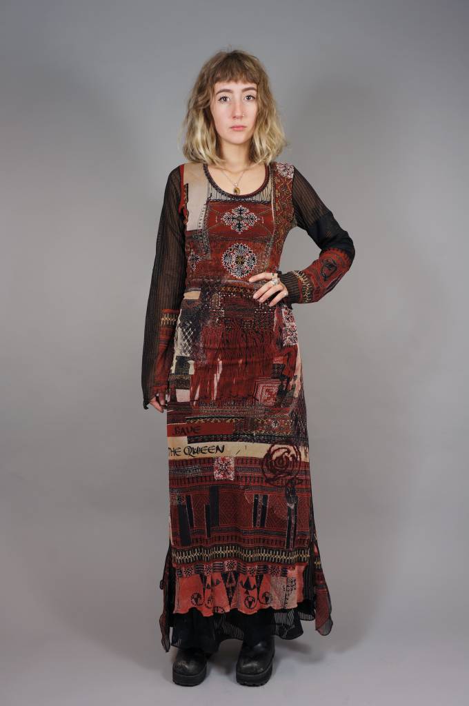 Save The Queen Bohemian Sheer Maxi Dress