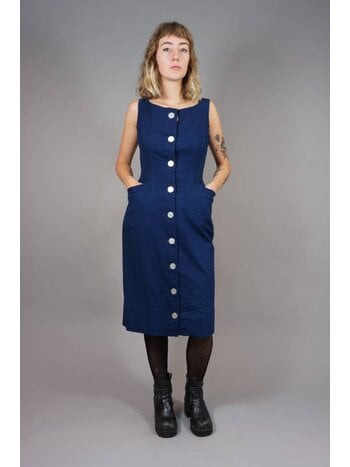 Betty Barclay 50er Ärmelloses Kleid mit Knopfleiste