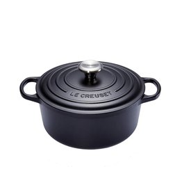 Le Creuset Ronde braad-/stoofpan 28 cm zwart