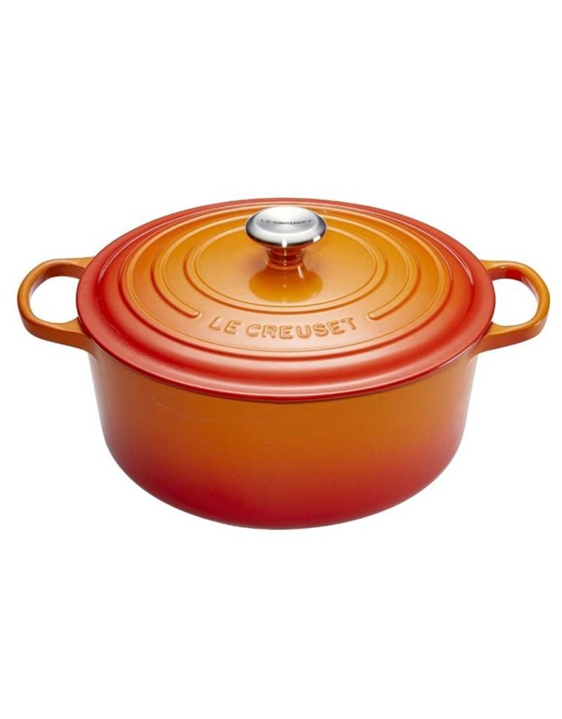 Le Creuset Ronde braad-/stoofpan 28 cm oranje