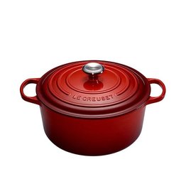 Le Creuset Ronde braad-/stoofpan 24 cm Kersenrood