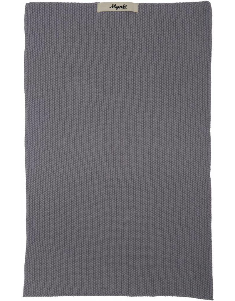 IB Laursen Keukendoek Mynte Dark Grey gebreid