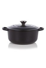 Le Creuset Ronde braad-/stoofpan 24 cm Mat Zwart