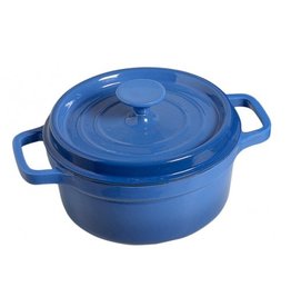 Cosy & Trendy Bergerac Kookpot Blauw gietijzer 2 ltr 20 cm