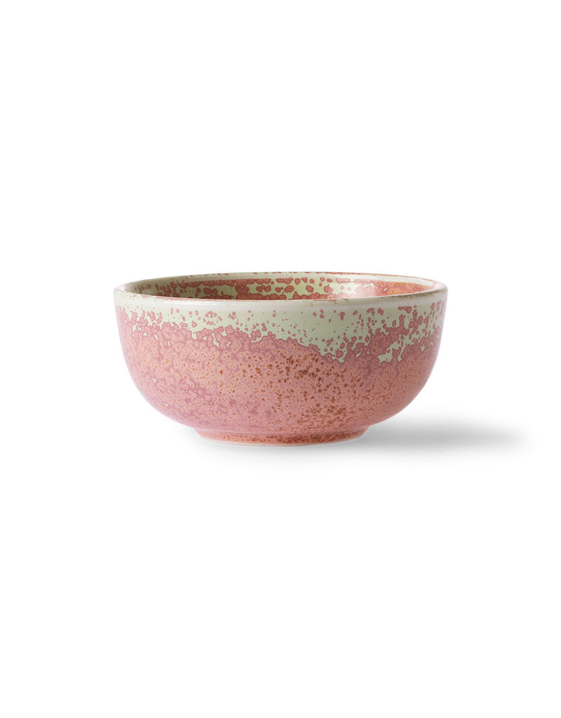 HK Living Chef ceramics dessert bowl rustic pink