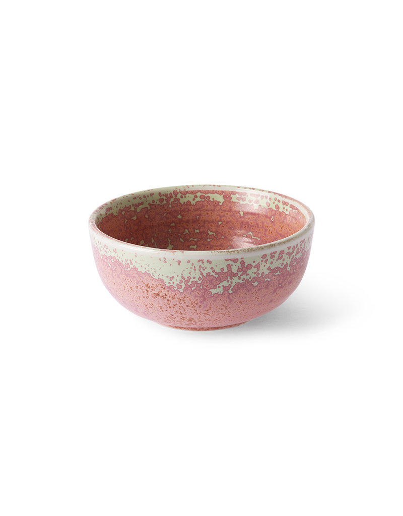 HKLIVING Chef ceramics dessert bowl rustic pink
