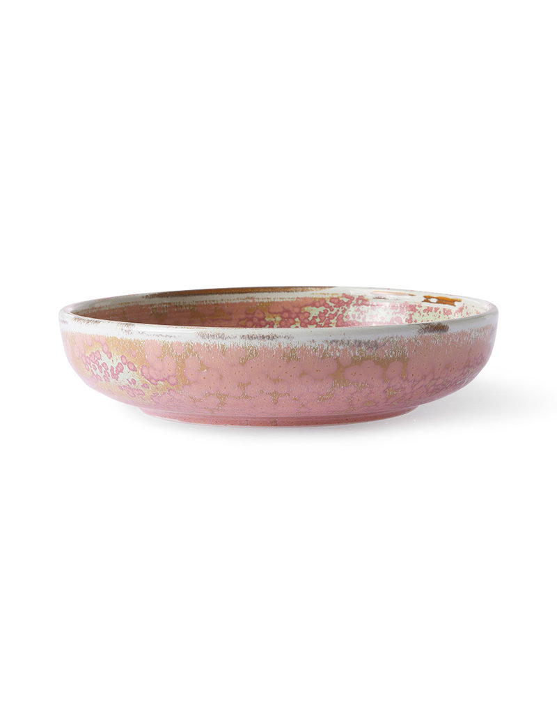 HKLIVING Home Chef Deep Plate "Rustic Pink " HK Living