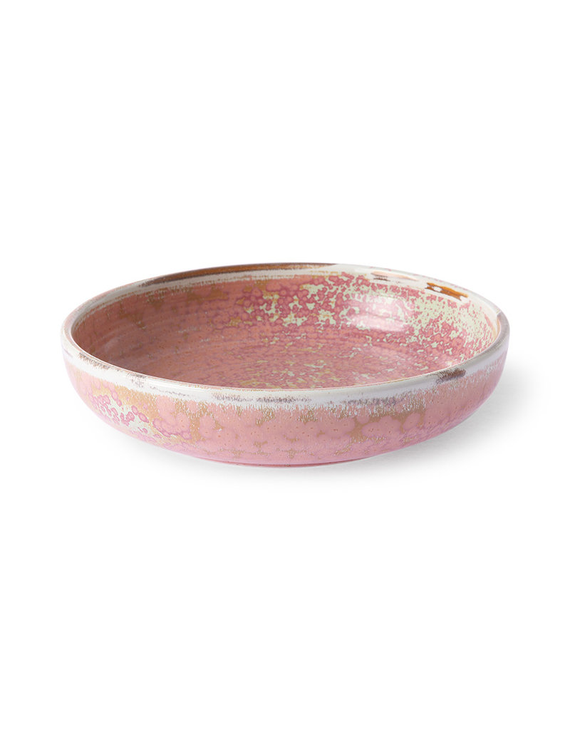 HKLIVING Home Chef Deep Plate "Rustic Pink " HK Living