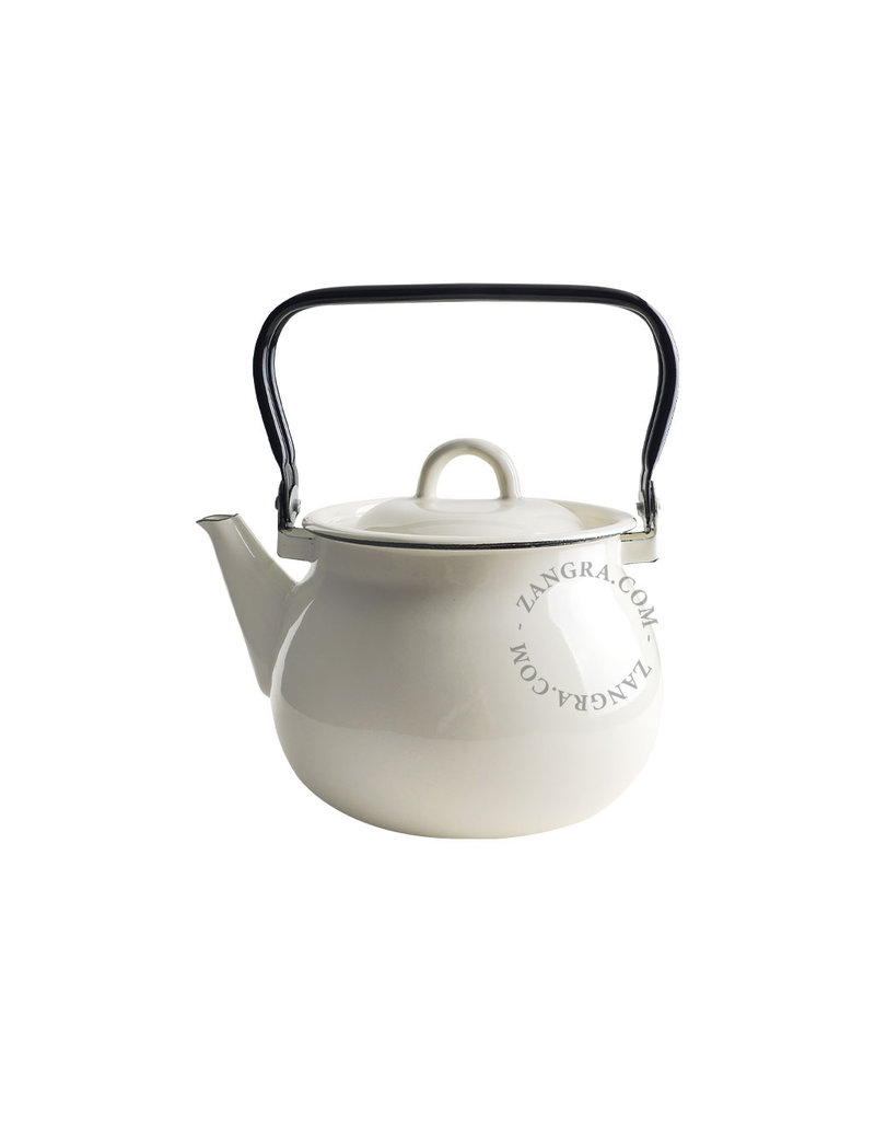 Zangra theepot met hengsel ivoor 2,5 liter 14x15