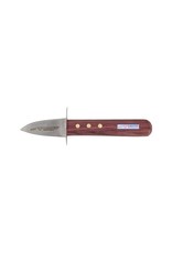 Oestermes pallisander heft en breed rvs lemmet 7 cm