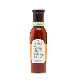 Smoky peach whiskey saus