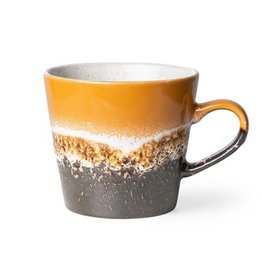 HKLIVING 70's Cappuccino beker "Fire" HK Living