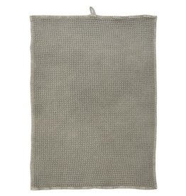 Wafeldoek theedoek Grey