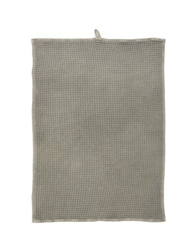 Wafeldoek theedoek Grey