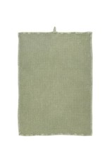 Wafeldoek theedoek Dusty Green