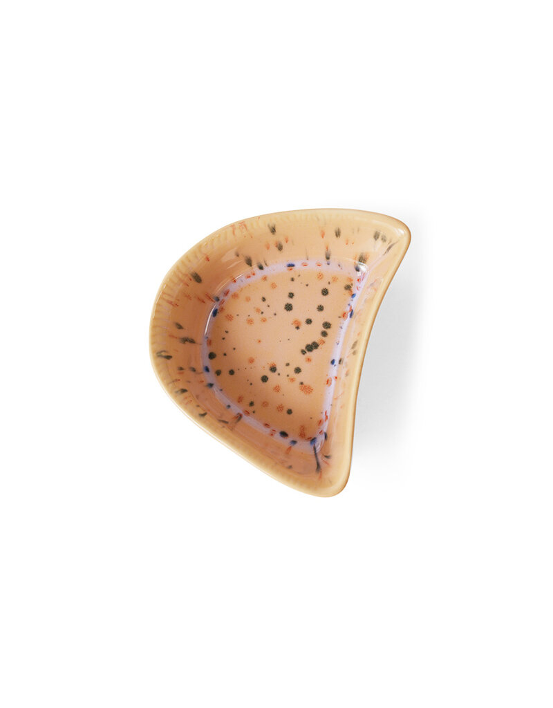HKLIVING Shell tapas bowl speckled