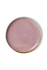 Side plate rustic pink