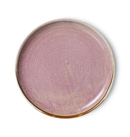 Side plate rustic pink