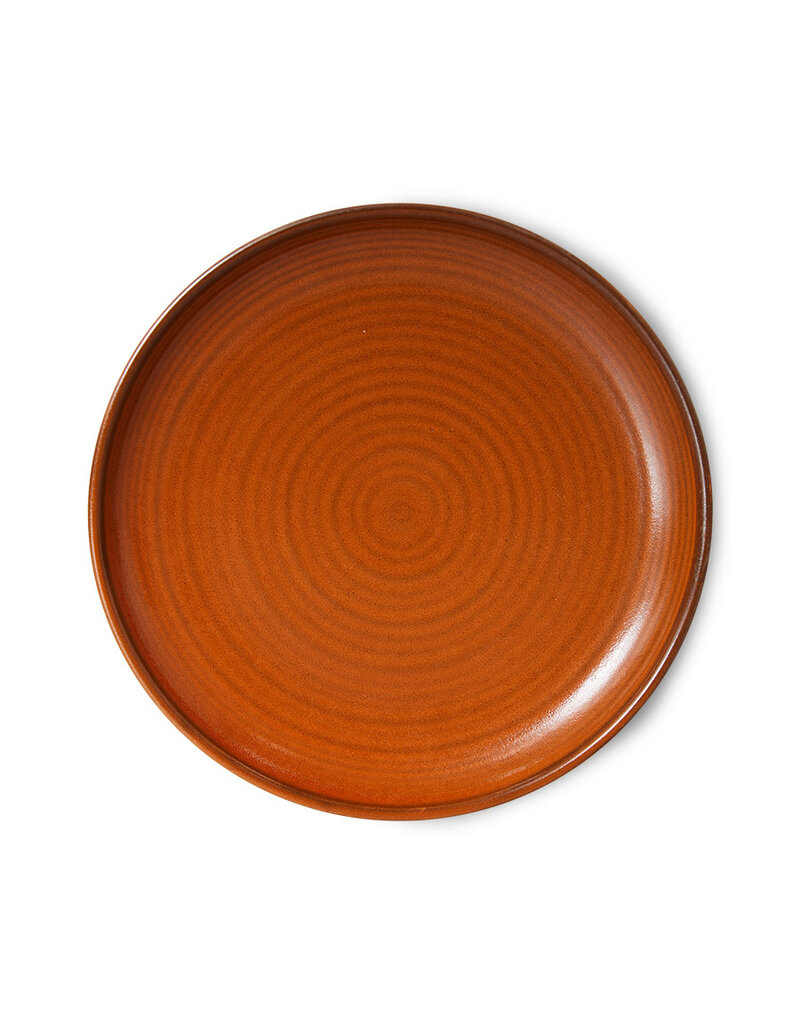 HKLIVING Chef ceramics side plate BURNED ORANGE