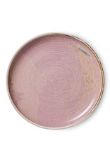 Dinner plate rustic pink