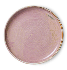 Dinner plate rustic pink