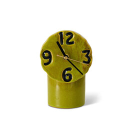 HKLIVING Retro ceramic clock OLIVE