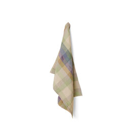 Vida check tea towel multicoloured