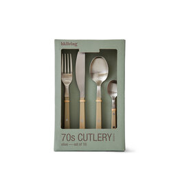 70's cutlery OLIVE 16 delig