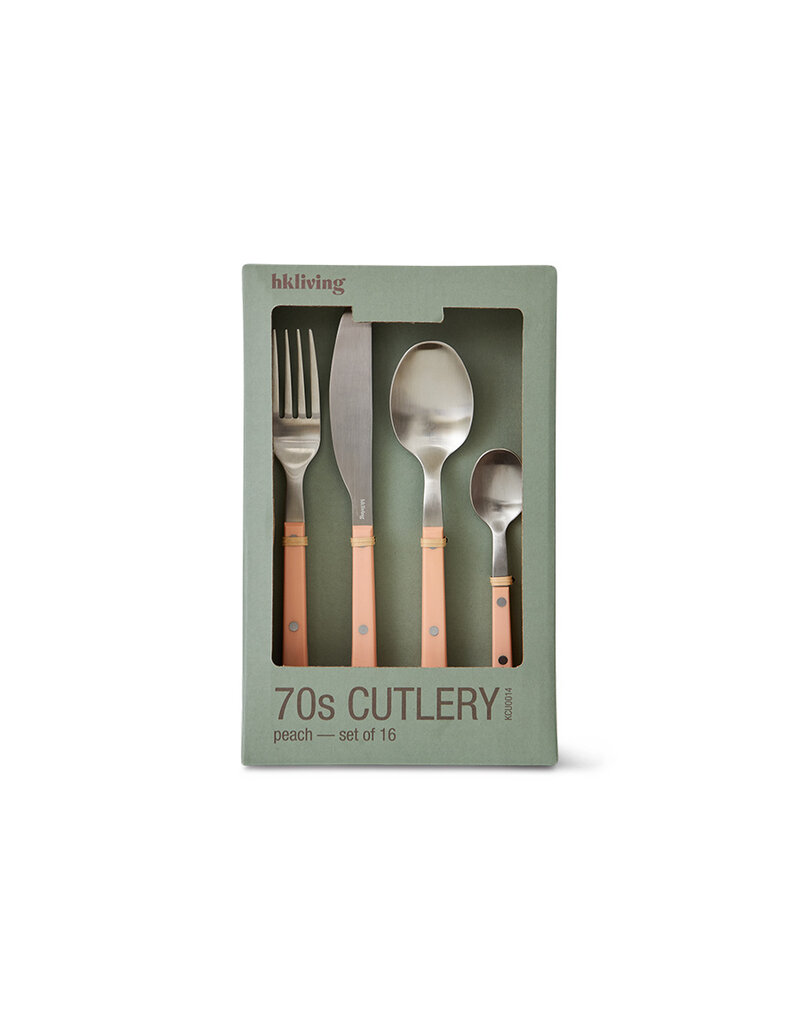 70's cutlery PEACH 16 delig