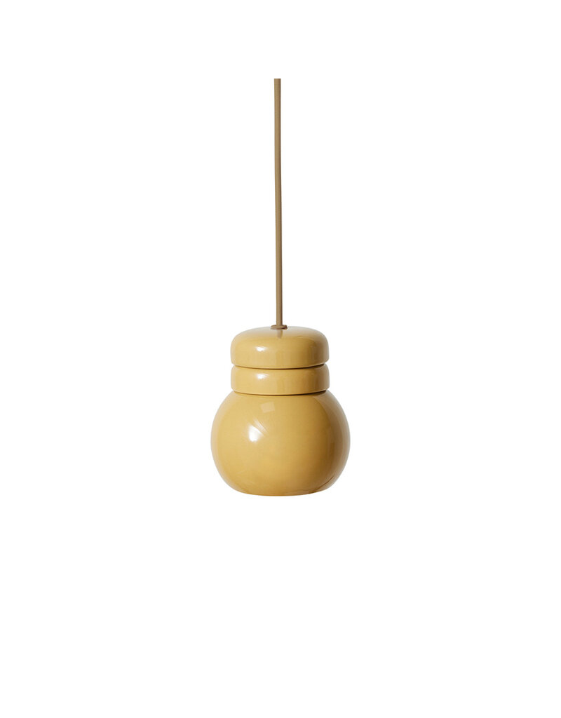 HKLIVING BULB pendant lamp mustard