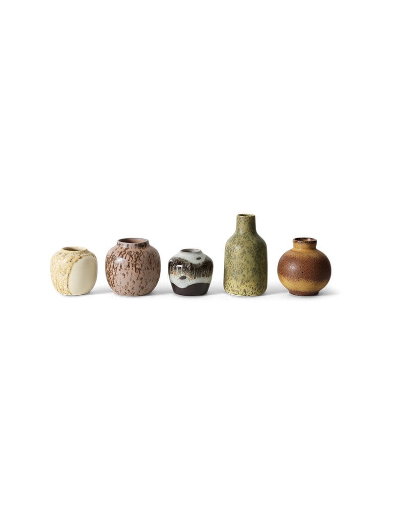 HKLIVING Small vases PURSUIT set 5