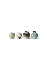 HKLIVING Small vases CANYON set 4