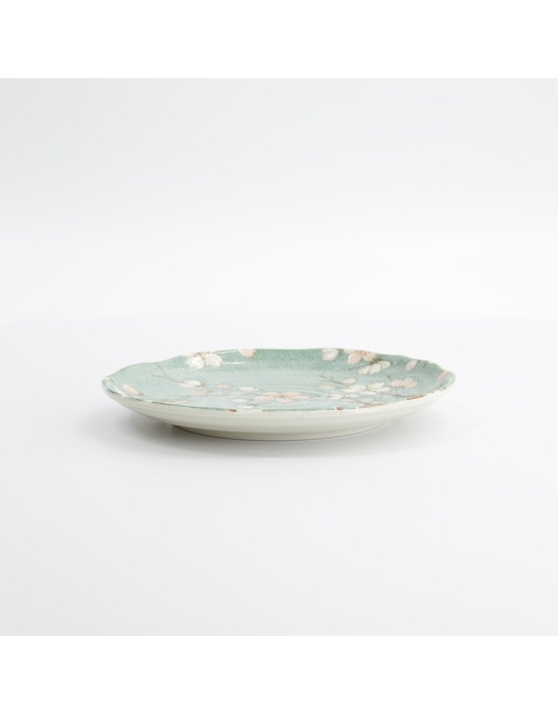 Tokyo Sakura green plate 16.5