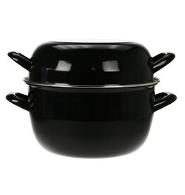 Cosy & Trendy Mosselpot Zwart  24 cm